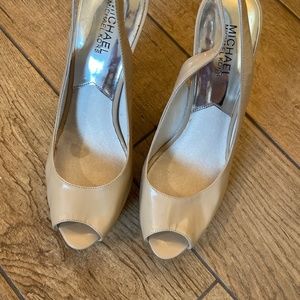 Michael Kors flesh tone patent Lester shoes